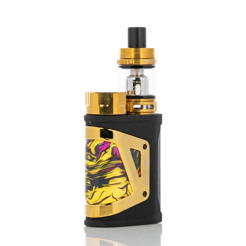 smok scar-mini kit 80w with tfv9 mini tank - fluid gold