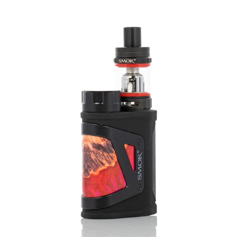 smok scar-mini kit 80w with tfv9 mini tank - red stabilizing wood