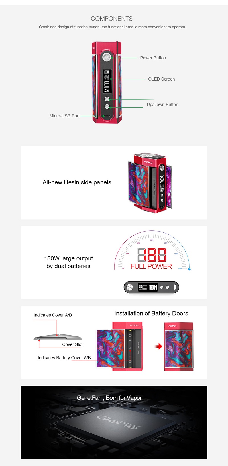 VOOPOO TOO Resin TC Box MOD 