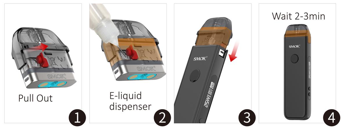 SMOK ACRO Filling Step